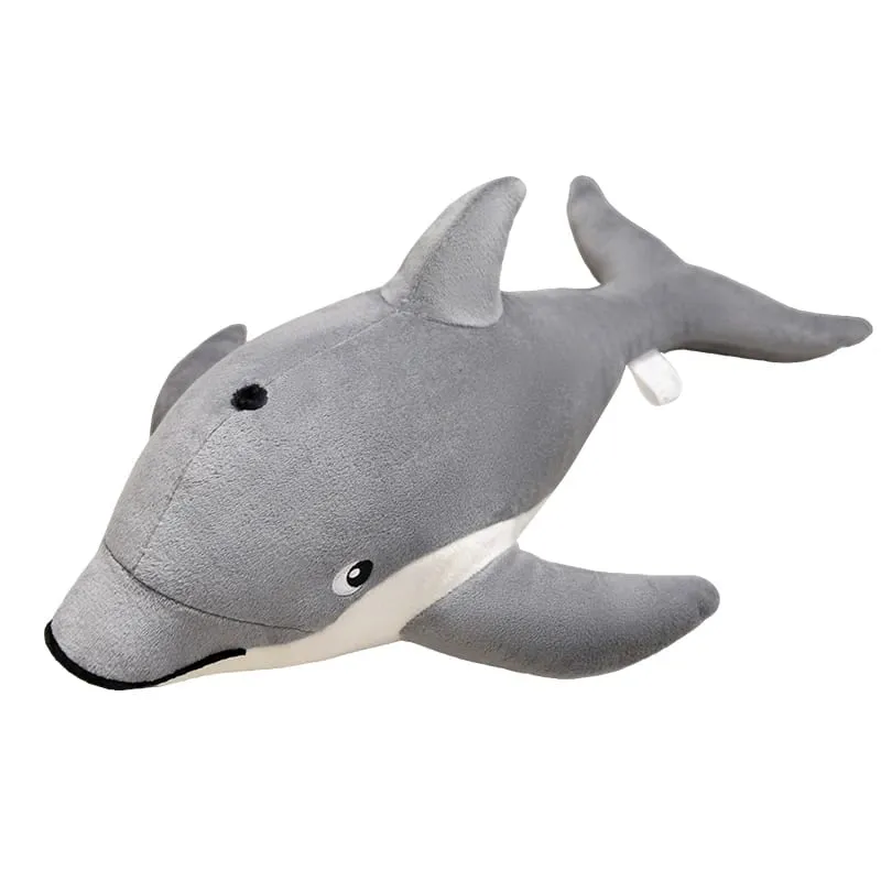 50/70cm Dolphin Plush Pillow Simulation Marine Animal Stuffed Cushion Fluffy Sofa Throw Pillow Soft Stress Relief Home Decor