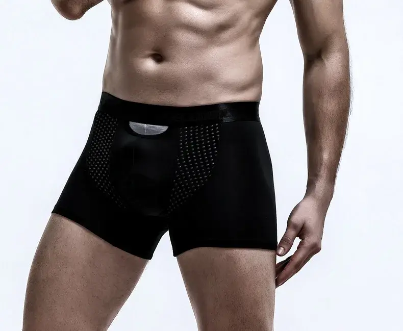Men's Boxers Shorts Push Up Underwear Modal Pantie Man Breathable Magnetic Ice Silk Bullet Separation Pouch Underpants Cueca — image 11