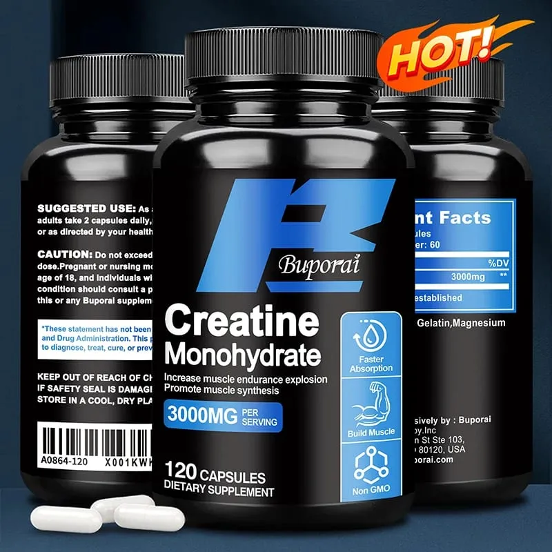 Creatine Monohydrate - Supports Muscle Energy and Cognitive Function Increases Lean Muscle Mass - Gluten Free — image 4