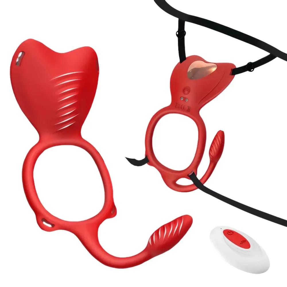 4-in-1 Wearable Vibrator 10-Frequency Vibration Penis Ring Clitoris Stimulator G-Spot Anal Massager Adult Sex Toys Masturbator — image 1