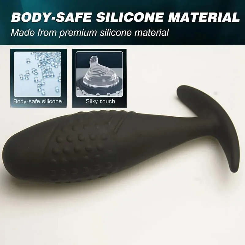 Silikon Anus Butt Plugs med avsmalnande bas för komfort Texturerade analsexleksaker Trainer Training Analplug Buttplug Butplug — image 4