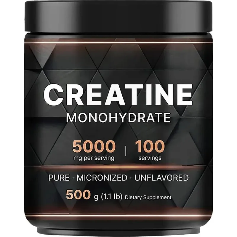 Creatine Monohydrate Powder Micronized Unflavored Training Performance Support Energy Endurance Strength 500 G(1.1lb)