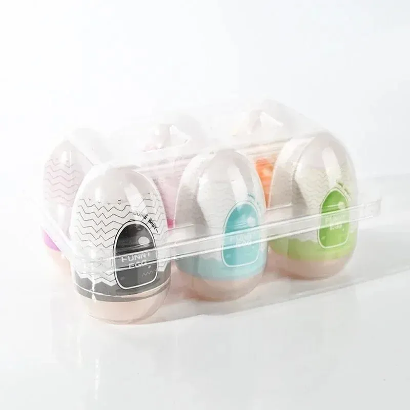 Egg Portable Stimulator Penis Massager Soft Rubber Adult Sex Toys para sa Mga Lalaki Makatotohanang Vagina Pocket Pussy Mini Cups Masturbator — image 3