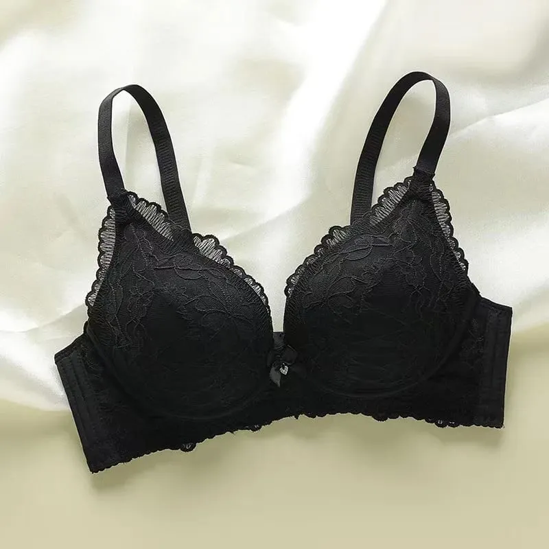 Thickened 8cm Push-Up Adjustable Bra without Underwire for Small Breasts Comfortable Gathered Auxiliary Lingerie for Women — image 8