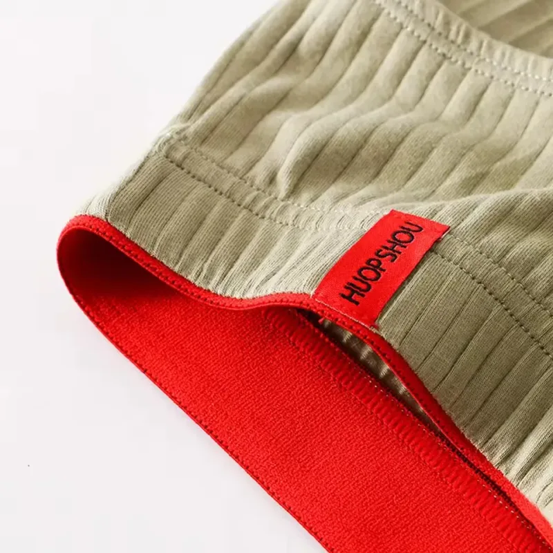 1/3PCS Panlalaking Brief sa Gitnang Baywang Elastic Soft Breathable Anti-septic U Convex Striped Solid Color Casual Men Underpants Underwear men — image 19