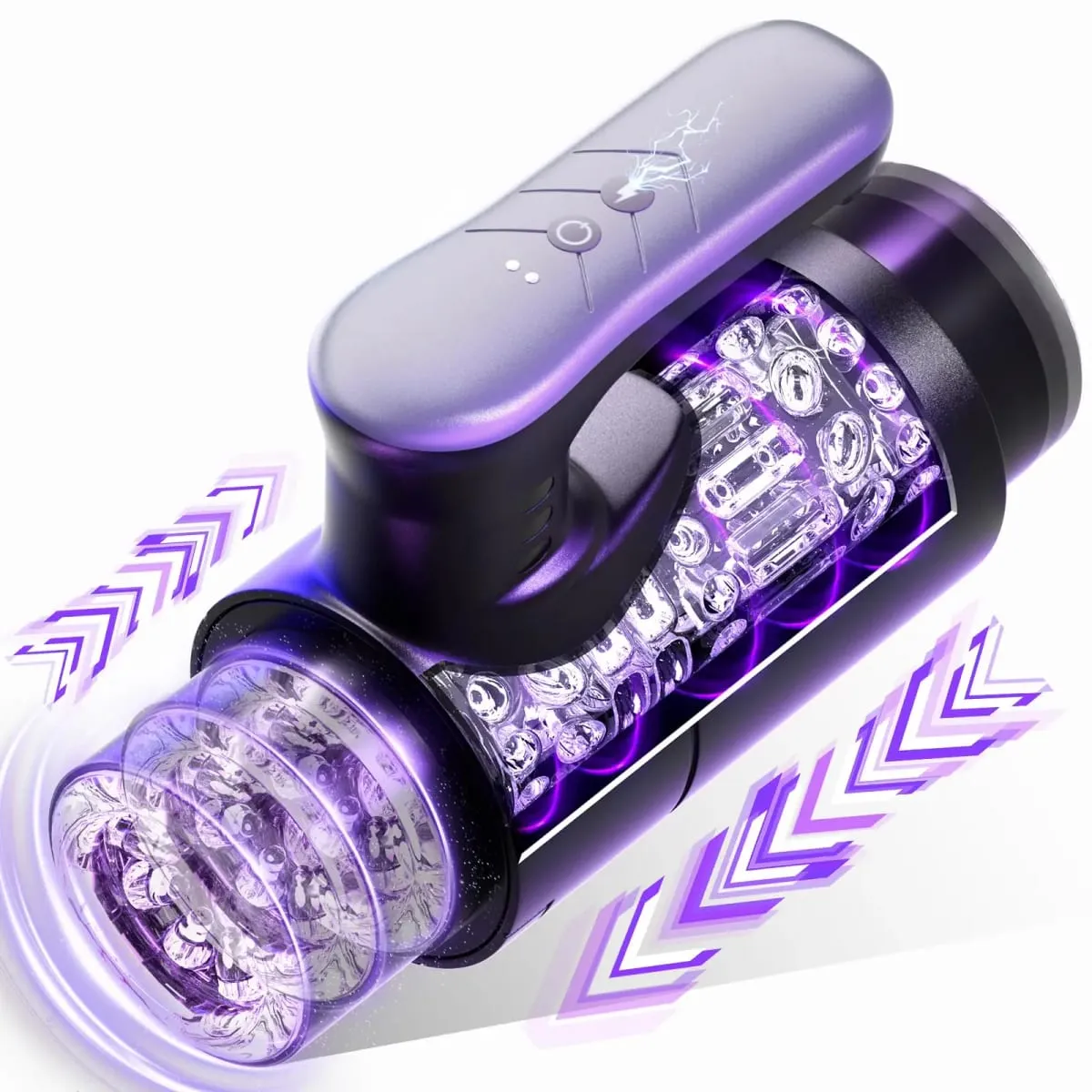 Masturbator for Men Automatic Telescopic Silicone Vagina Blowjob Oral Pussy Stimulator Sex Games Είδη για ενήλικες — image 1