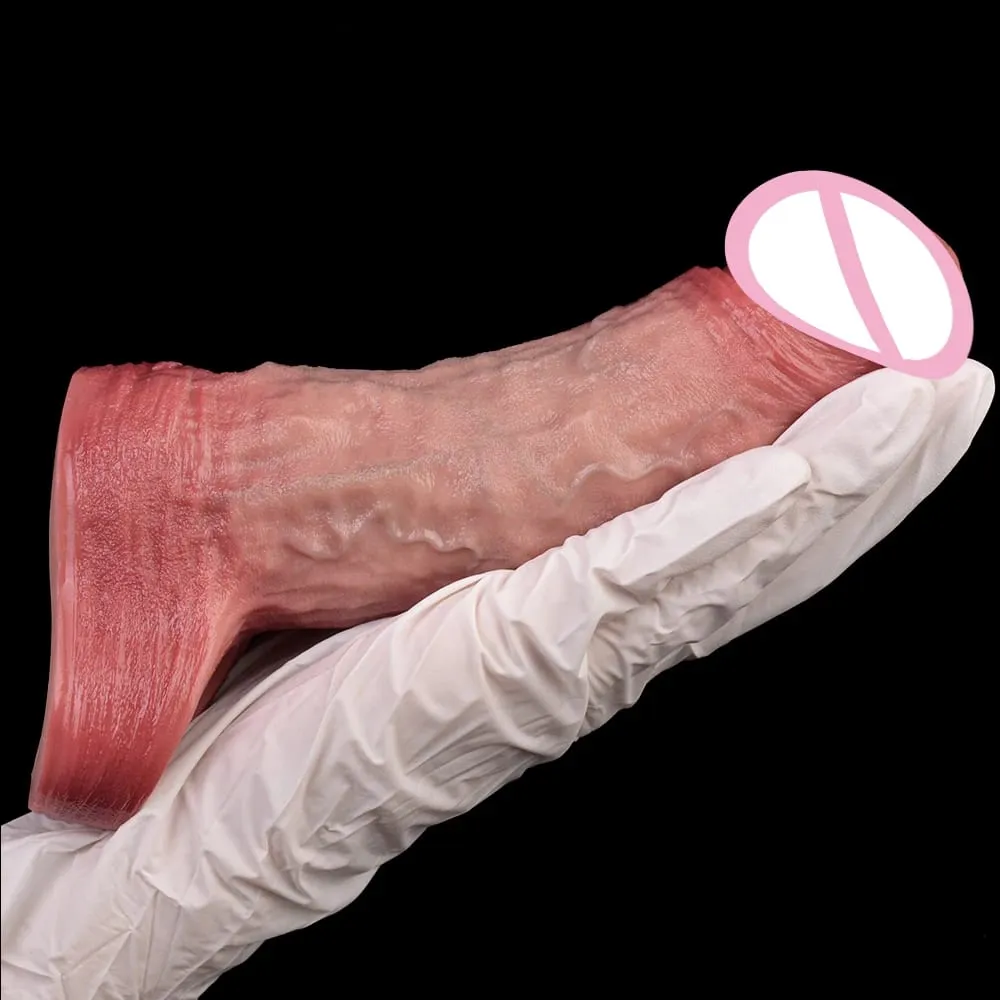 Kablosuz Kontrol Gerçekçi Içi Boş Yapay Penis Yumuşak Silikon Penis Kollu Prezervatif Erkek Dick Artırıcı Gecikme Boşalma Seks Oyuncakları — image 4