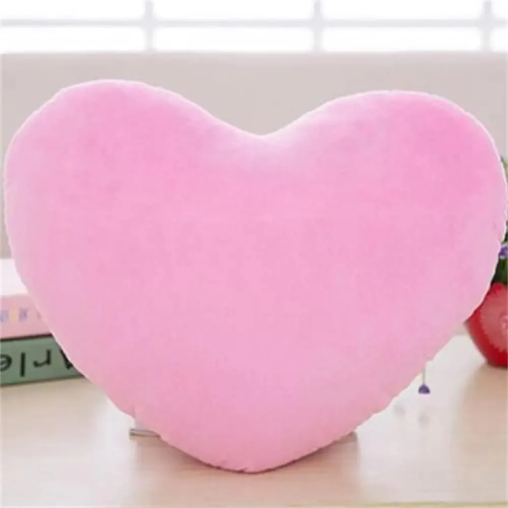 Pink Color Home Decorative Valentines Day Heart Pillow Soft Pillow Pillow Heart Shape