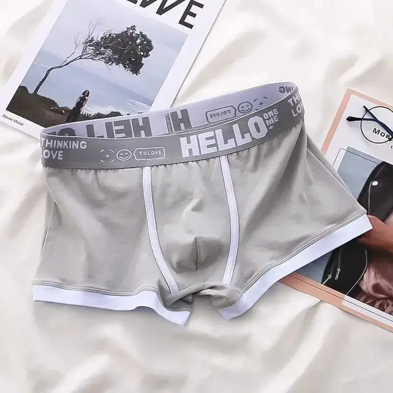 1/4 Pieces Panlalaking Kasuotang Panloob na Cotton Boxer Shorts Panlalaking Kasuotang Panlalaki Boxer Pants Breathable U Convex Panlalaking Underwear Sexy Plus Size — image 14