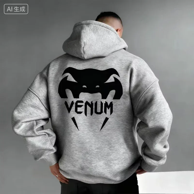2026 NYTT NYTT NYTT! UFC Boxningssporthuvtröja för män Varm och bekväm casual luvtröja för höst och vinter Moderikt tryck — image 2