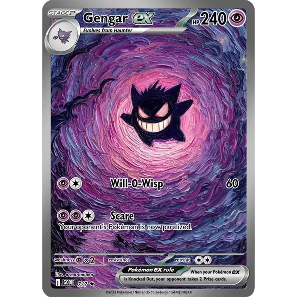 Collection Cards Eevee Gengar Umbreon DIY PTCG Game Cards Shining Creativity Rare Holographic Cards Gift — image 5