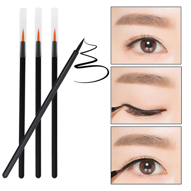 50pcs Disposable Nail Art Brush Eyeliner Eyeline Makeup Tools Manicure Painting Pen Beauty Tool Nail Gel Liner Brushes — image 4