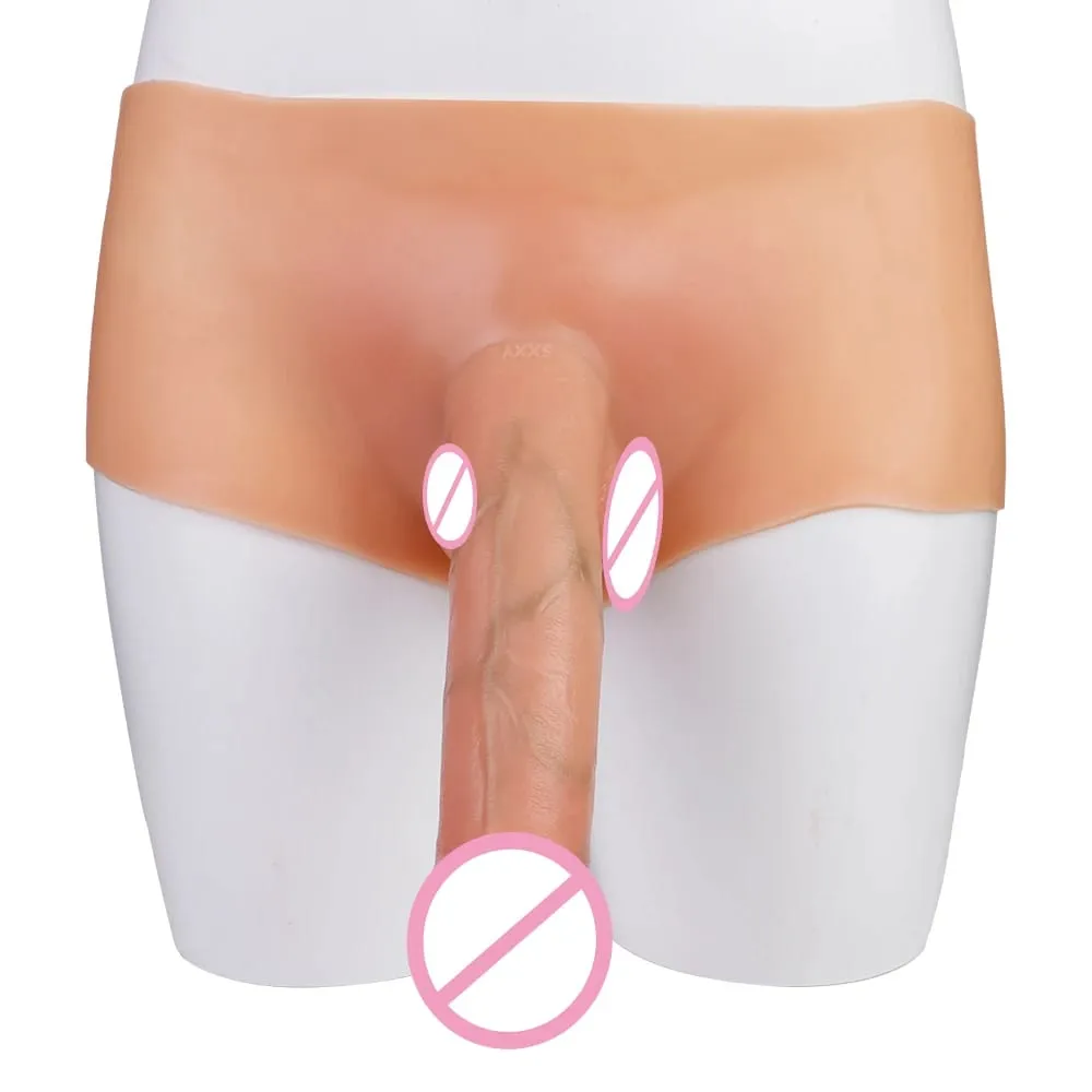 Silikonband Verklighetstrogna dildobyxor Bärbara solid stor penis sexleksaker för kvinnor lesbisk parsex — image 3