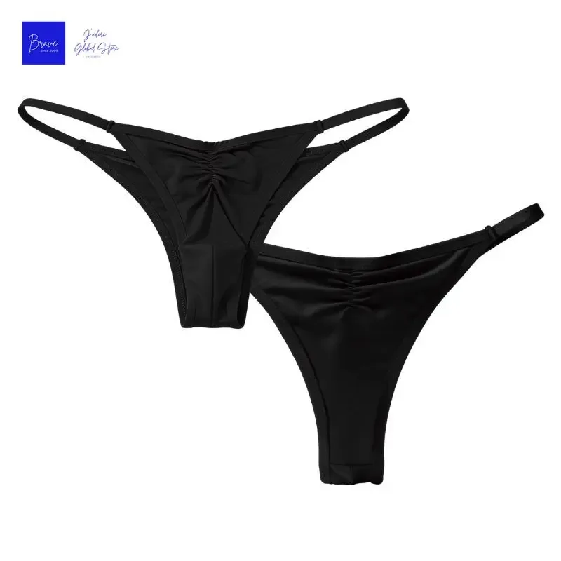 Cueca tanga de seda gelo masculina, tamanho americano, sexy, cintura baixa, fio dental, respirável, sem costura, costas em t, roupa íntima esportiva, tamanho grande — image 9