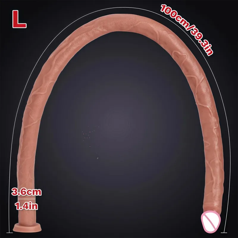 16.73 Inch Flesh Extra Long Dildo Women Realistic Sex Toys Soft Silicone Huge Dildo Strong Suction Cup Large Dildo for Women/Men — image 8