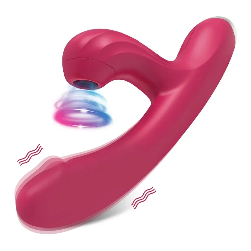 Powerful Vibrating Sucking Vibrator Female Sucker Clitoris Stimulator G Spot Dildo Massager Adult Goods Sex Toys Shop for Women — image 8