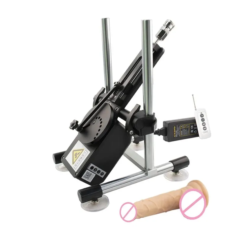 70W Automatic Telescopic SEX Machine 3-9cm Adjustable Stroke Metal & Dildo Attachments Adult Personal for Couples Men Women