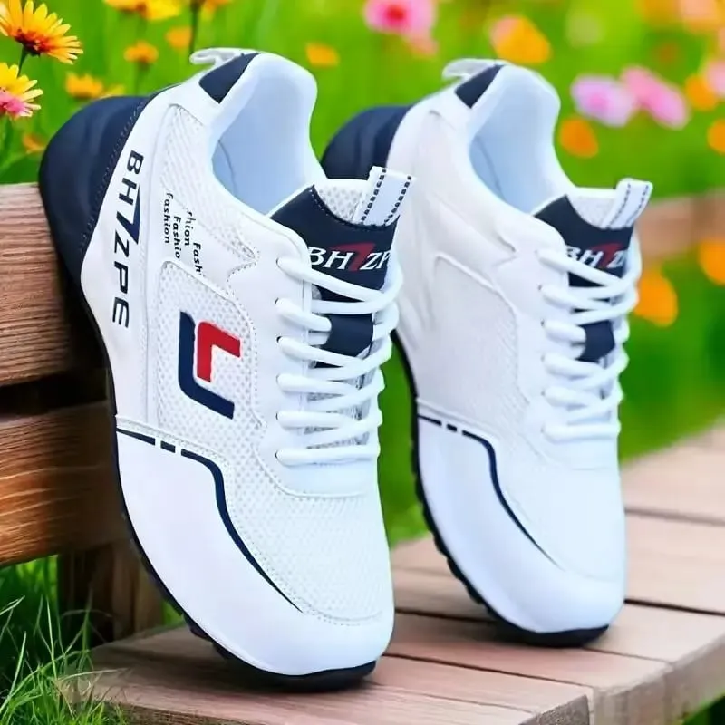 Men's Fashionable Low-Top Color-Blocked Breathable Mesh Running Sneakers — image 2