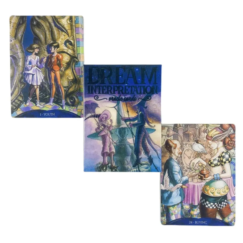 Dream Interpretation Oracle Cards 39 Full Colour Cards Pdf Instructions Paperback Tarot Card Game — image 1