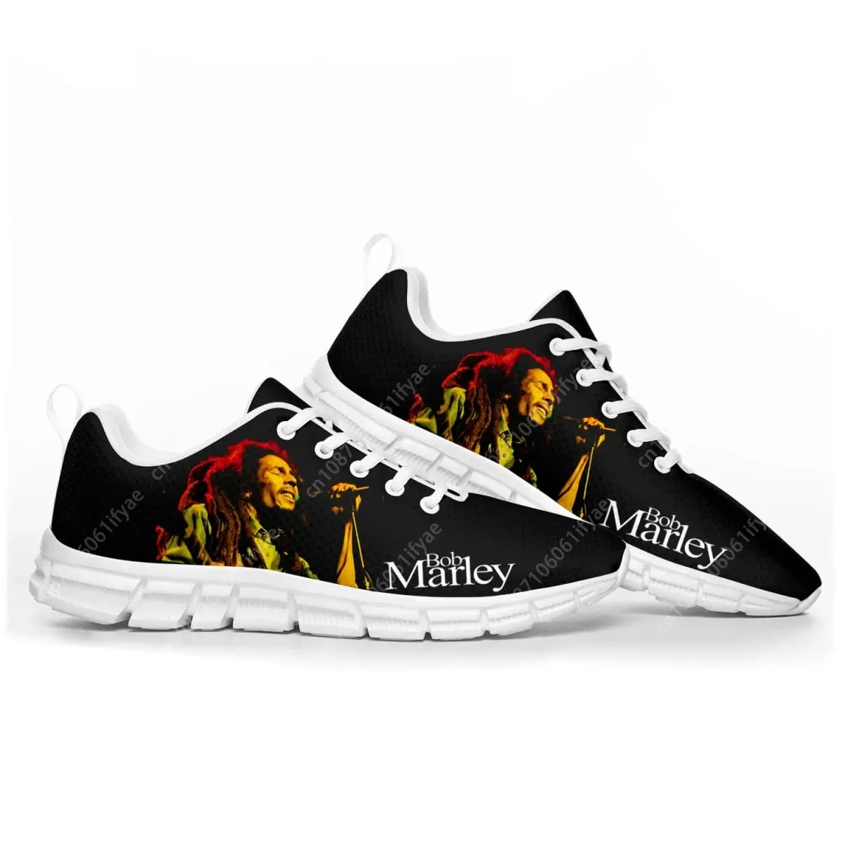 Reggae Rock Music Star Bob Marley Sports Shoes Mens Womens Teenager Breathable Lace-up Sneakers Custom High Quality Couple Shoes