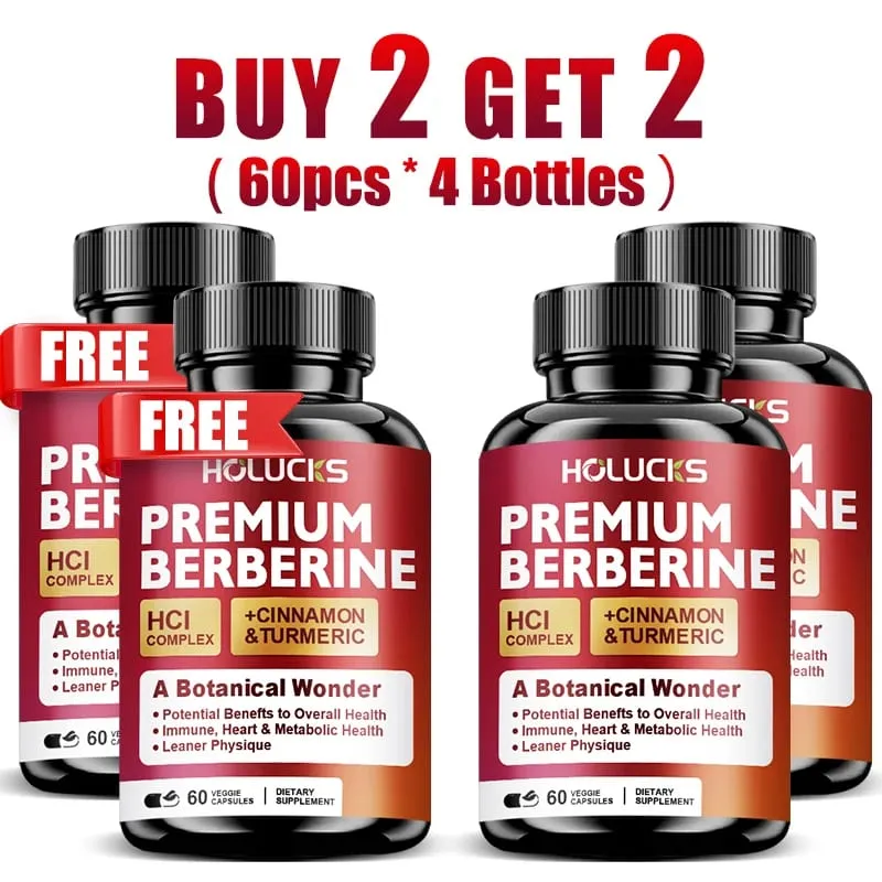 Cápsulas de berberina suportam açúcar no sangue, coração, metabólico, digestivo, saúde, gerenciamento de peso, desintoxicação do fígado, antioxidante imunológico — image 4