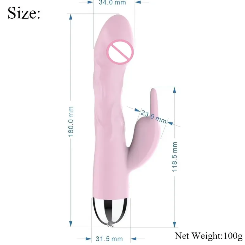 Hatalmas szilikon vibrátor nyúl vibrátor nőknek csikló stimuláló masszázs 10 sebességes G pont vibrátor felnőtt szexjátékok — image 9