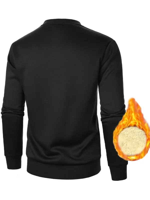 Caxemira masculina com gola redonda e caxemira grossa de inverno sob uma caxemira quente — image 7