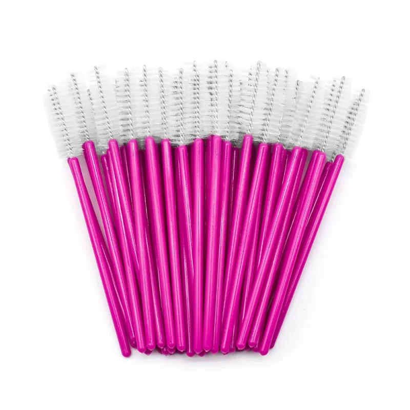 50pcs Disposable Eyelash Brushes Extension Rose Red Eyebrow Brush Mascara Wand Eye Lashes Cosmetic Tool Set Makeup Beauty — image 13