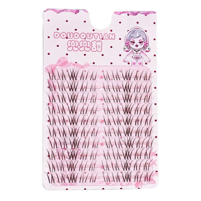 3/10 Rows Sweet Brown Wispy False Eyelashes Natural Airy Manga Style Eyelash Extension For Beginners 7-12mm Perfect Eye Makeup — image 8