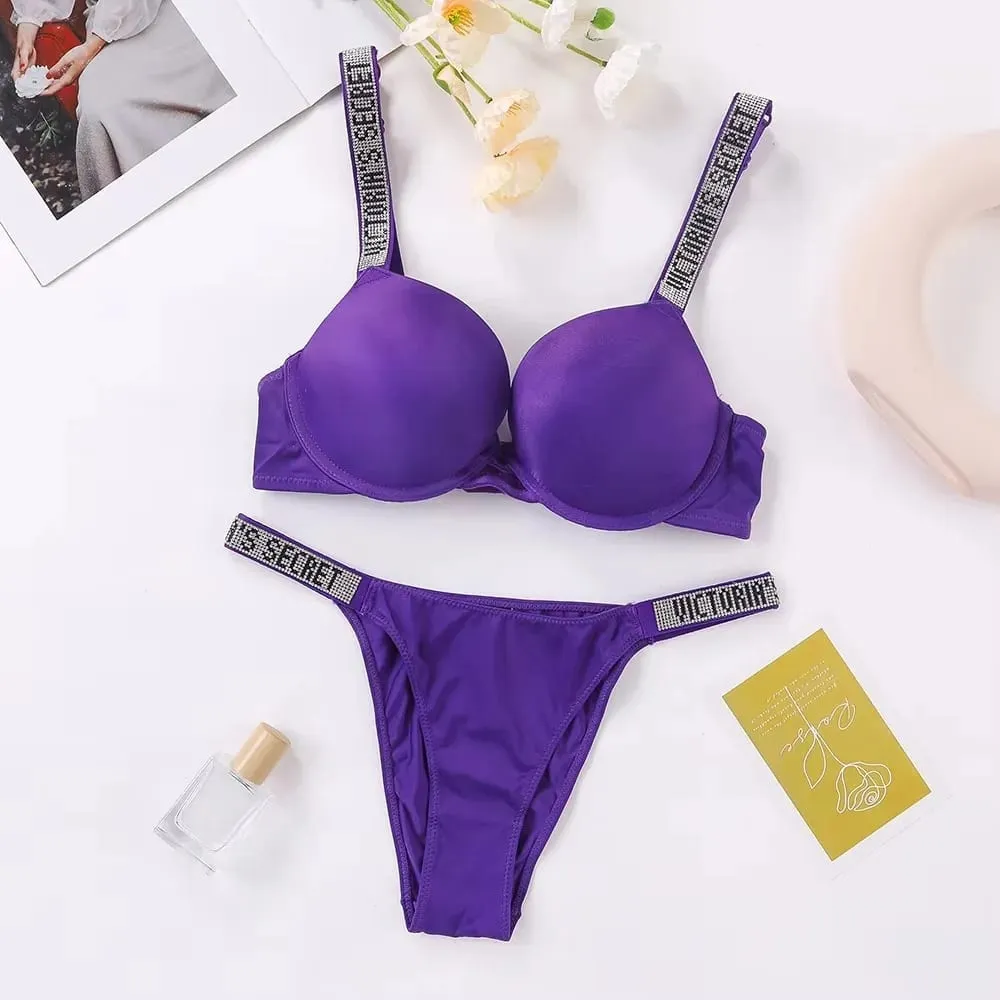 Victoria's Secret Sexy Lingerie Bra and Panty Set Push Up Classic Women's Lingerie Set Sexy Breathable Soft Versatile Shapewear — image 4