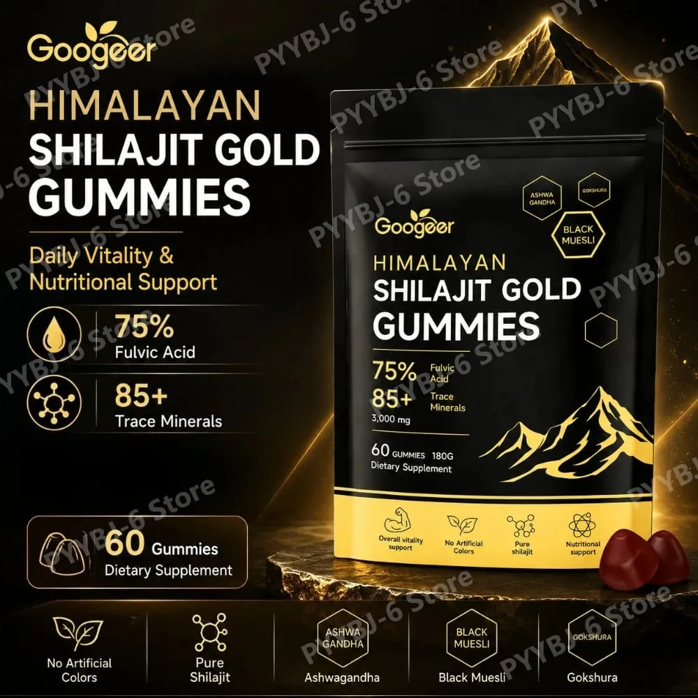 Himalayan Shilajit Gold 60 Gummies Minerals Formula suporta aumento de energia e vitalidade corporal Suplemento dietético nutricional natural — image 2