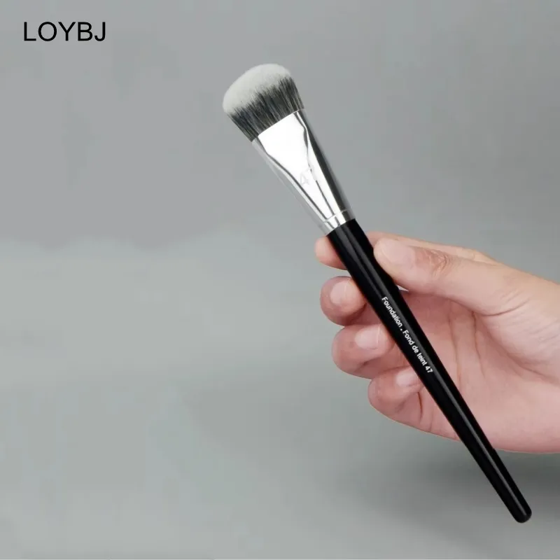 1-10pcs Pro Foundation Brush 47 Broom Head Professional Liquid Foundation Cream Concealer Brushes Women Face Base Makeup Tools — image 3