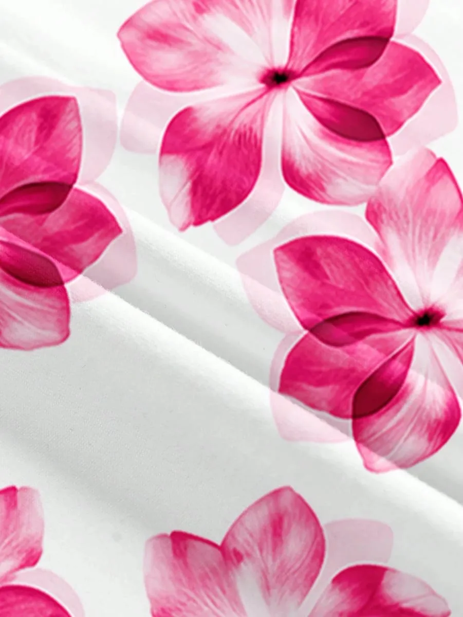 Ladies Summer Backless Floral Print A-Line Dress Suitable for Casual Vacations Beachside Gatherings And Parties — image 5