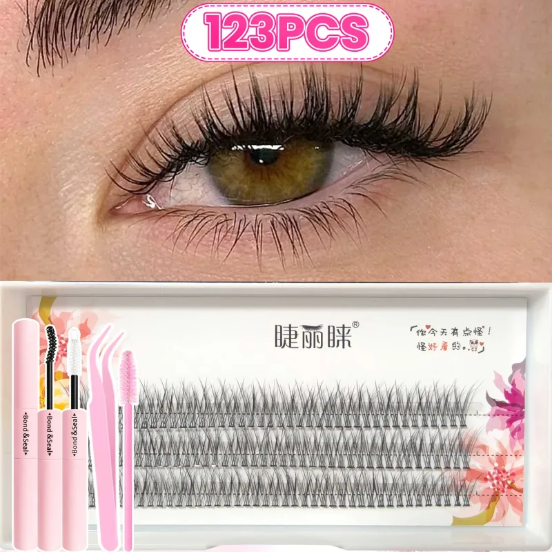 Large Capacity 123/800PCS Eyelash Extension Kit Easy to Apply Even for Beginners Soft Fluffy Dense Natural to Dramatic Eye Looks — image 6