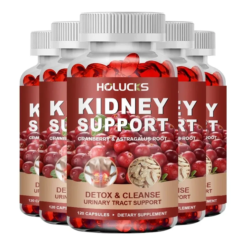 Kidney Cleanse Detox & Repair Supplement with Astragalus Root Cranberry Support Urinary Tract & Immune Health Daily Energy