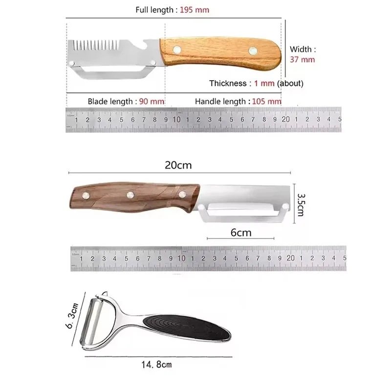 2PCS Kitchen Peeler Stainless Steel Vegetable Peeler for Cut Onions Slicing Fruit Vegetables Pumpki Specific Peeler Kitchen Tool — image 6