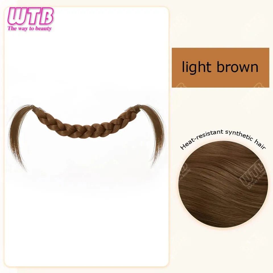 Synthetic Hair Accessories Wig Hair Accessories Cute Headdress Natural Fluffy Braided Modeling Dress up Fake Braids Wig — image 8