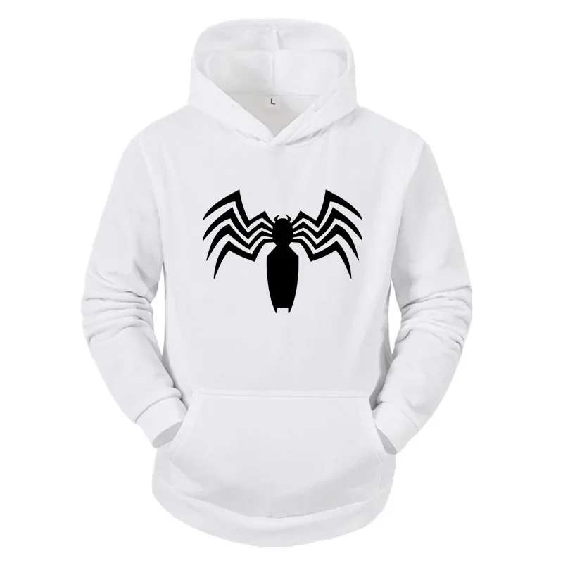 2026 outono e inverno novo moletom com capuz masculino rua moda aranha impressão esportiva feminina velo casual diversão hoodie masculino wear — image 14