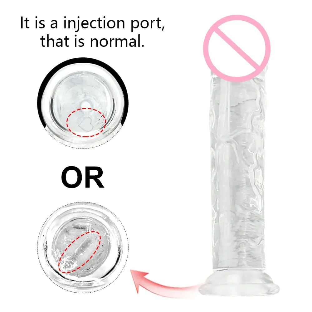 Vibrador realista, brinquedos sexuais, translúcido, gelatina macia, enorme, para mulheres, homens, pau falso, pênis grande, plug anal, loja de brinquedos sexuais eróticos — image 3