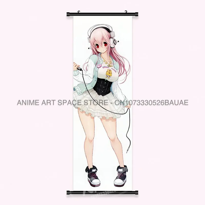 Video game Wall Artwork Canvas Scrolls Picture Anime Movie Role Poster Hanging Painting Print Home Decoration For SUPER SONICO — image 25