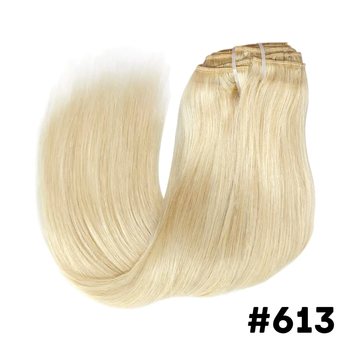 Clip Ins Straight Seamless Brazilian Human Hair Extensions 10A Brazilian Virgin Human Hair 8 Pcs Clip In Extensions 120G/Pack