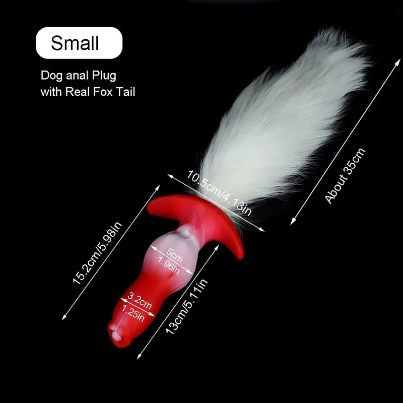 Anal Plug na may Tail BDSM Adult Sex Game Cosplay 18+ Anal Dildo para sa Babae Mga Lalaki Silicone Soft Butt Plug Gay Sex Toys para sa Party BDSM — image 15