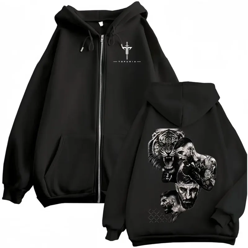 El Matador Ilia Topuria Fan Gifts Zipper Hoodies Men's Clothing Retro Classic Sweatshirts Jacket Coats Long Sleeve Zip Up Hoodie — image 1