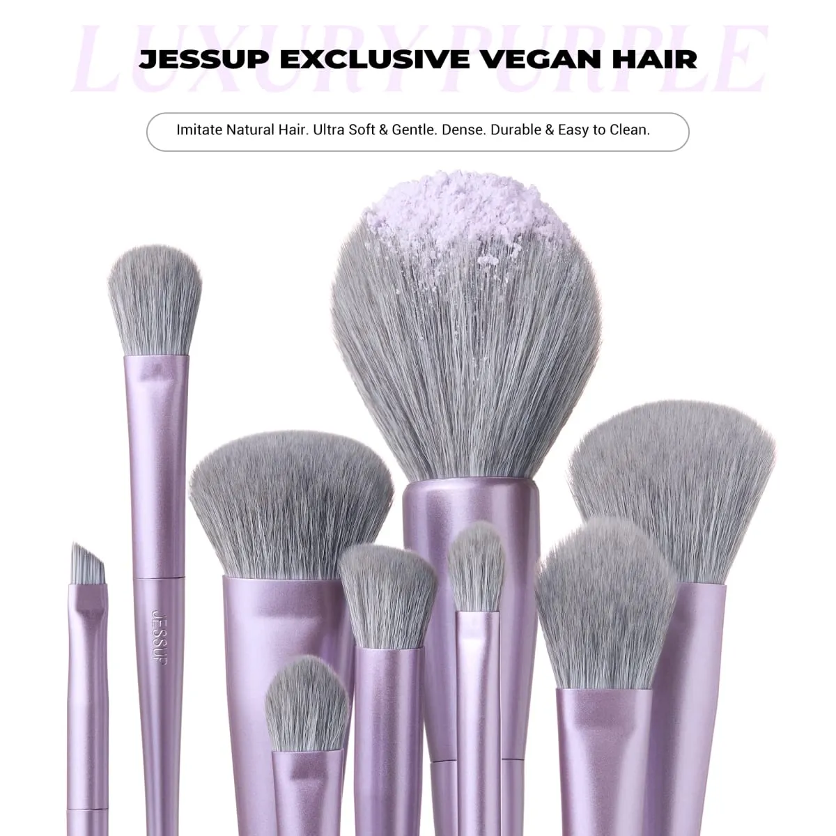 Jessup Makeup Brushes Set 4/6/7/10/14/15pcs Foundation MakeUp Brush Face Eyeshadow Blending Highlighting Concealer Luxury Purple