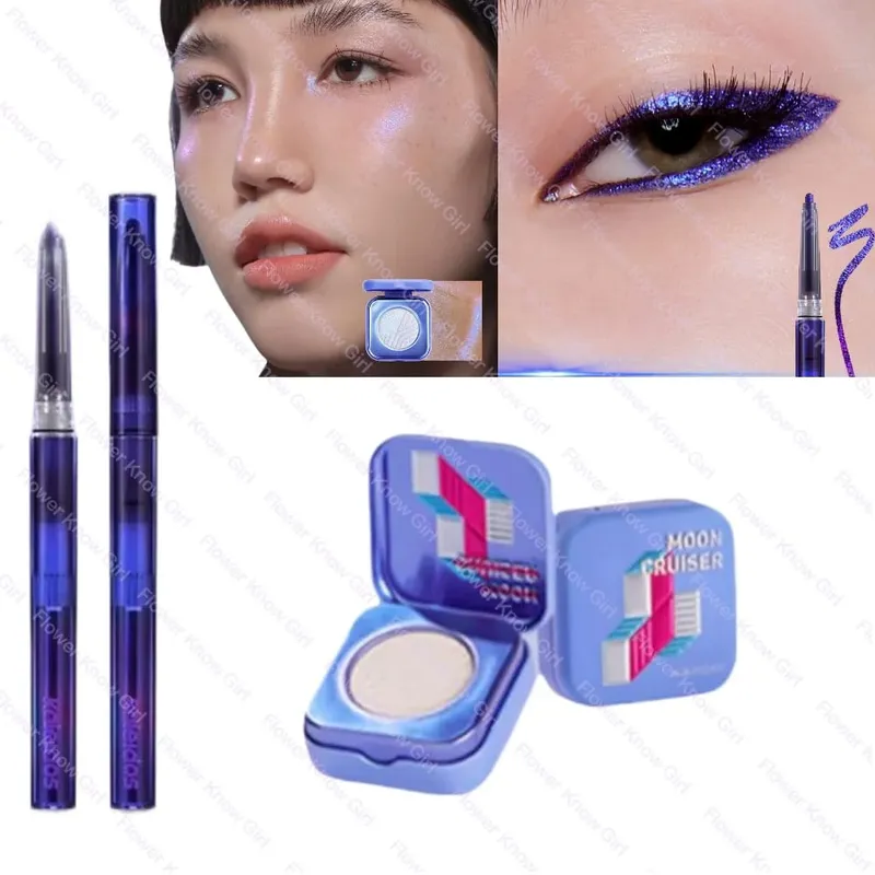 Kaleidos Chameleon Face Eye Makeup Set Gel Eyeliner Pensil Chameleon Eyeshadow Highlighter Chrome Glitter Diamond Powder — image 15