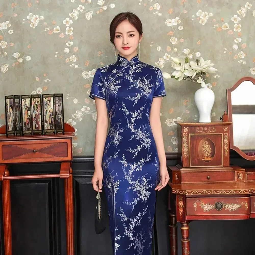 Roupas de moda festa vintage casual verão elegante tradicional chinês roupas cheongsams vestido chinês qipao estilo étnico — image 7