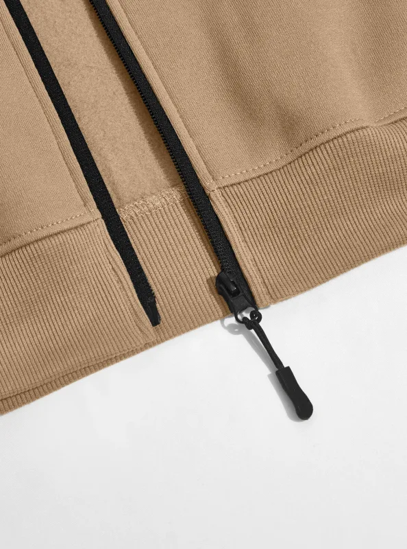 Four Seasons men's full-zip soft-shell jacket with stand-up collar, side pockets, long sleeves and relaxed casual style — image 5