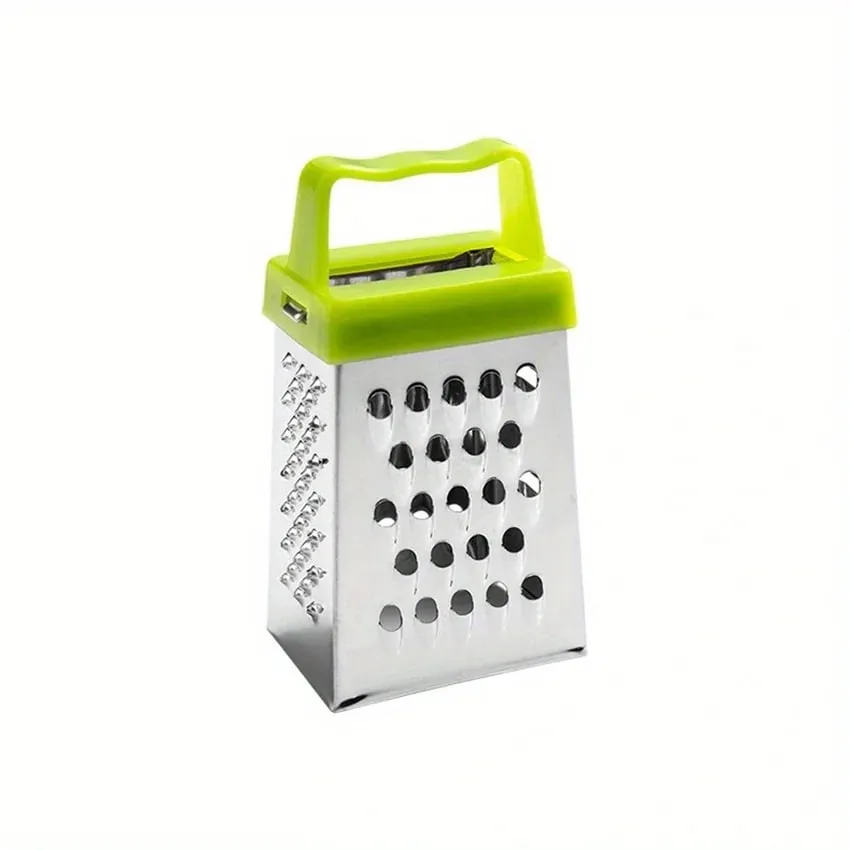 Stainless Steel Mini Cheese Grater Set - Multifunctional Metal Kitchen Tool for Shredding Cheese Garlic Ginger - Food-Safe