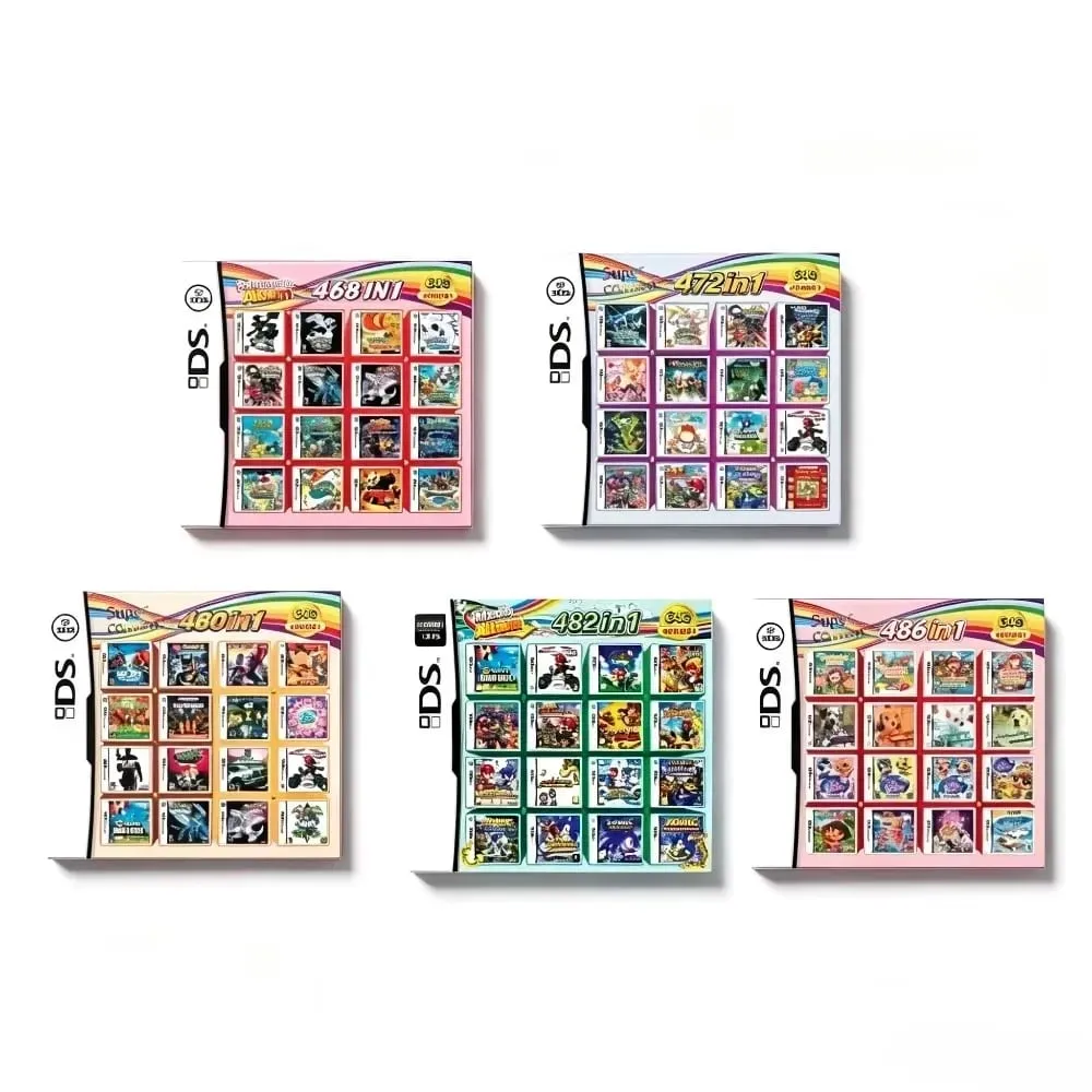 4300 500 520 482 In 1 NDS Multi Game Card Retro Game Cartridge With Box For DS Lite DSi 3DS Game Collection — image 4