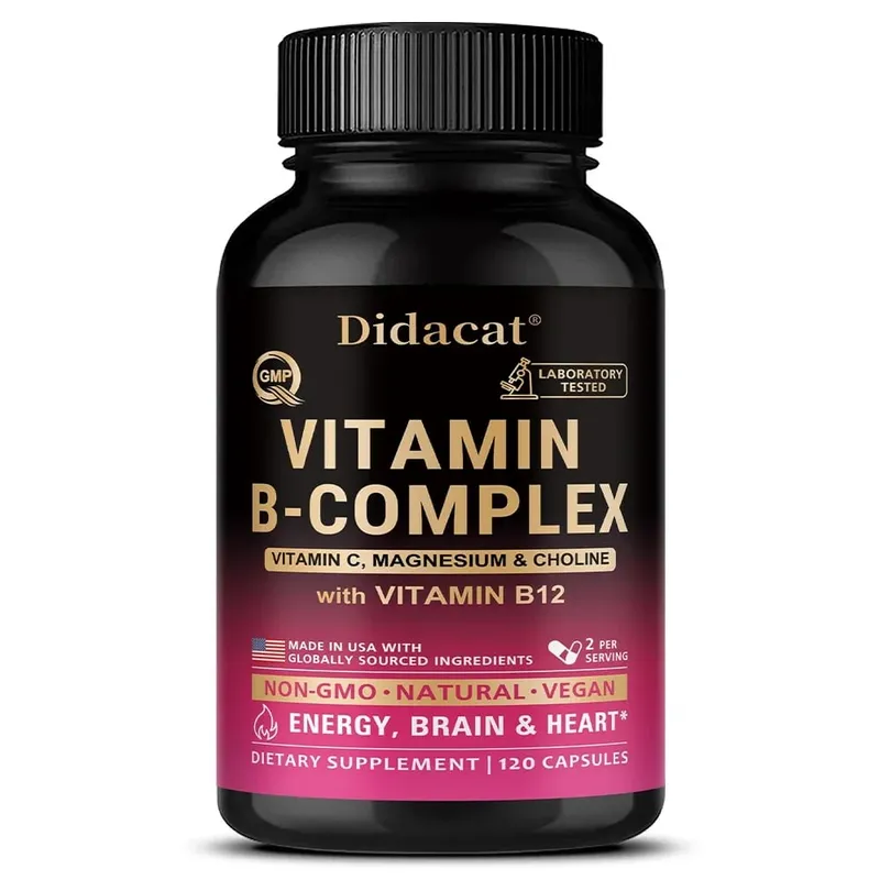 Vitamin B Complex with Vitamin C Choline & Inositol Support Energy Metabolism Nerve Health Cardio Wellness & Immune Defense — image 9